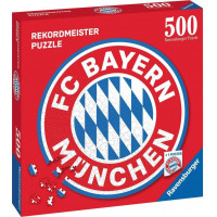 RAVENSBURGER Okrúhle puzzle FC Bayern Logo 500 dielikov