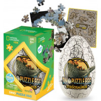 CUBICFUN Obojstranné puzzle vo vajci National Geographic: Stegosaurus 63 dielikov