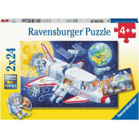 RAVENSBURGER Puzzle Cesta vesmírom 2x24 dielikov
