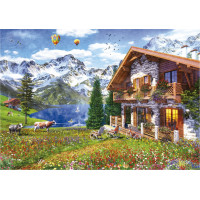 EDUCA Puzzle Chata v Alpách 4000 dielikov