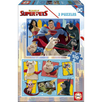 EDUCA Puzzle DC Liga supermaznáčikov 2x100 dielikov