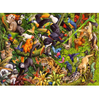 RAVENSBURGER Puzzle Dažďový prales XXL 200 dielikov