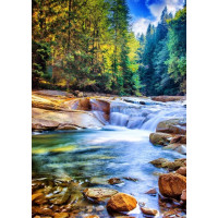 GRAFIKA Puzzle Krásny vodopád v lese 2000 dielikov