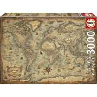 EDUCA Puzzle Mapa sveta 3000 dielikov