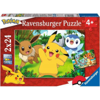 RAVENSBURGER Puzzle Pokémon 2x24 dielikov