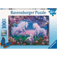 RAVENSBURGER Puzzle Prekrásni jednorožci XXL 100 dielikov