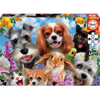 EDUCA Puzzle Selfie Prehliadka domácich maznáčikov 200 dielikov