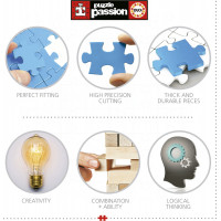 EDUCA Puzzle Sklenenky s fantáziou 500 dielikov