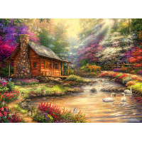 GRAFIKA Puzzle Útočisko na brehu potoka 4000 dielikov