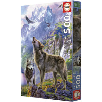 EDUCA Puzzle Vlci v skalách 500 dielikov