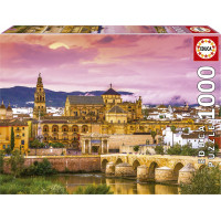 EDUCA Puzzle Západ slnka v Španielsku: Córdoba 1000 dielikov