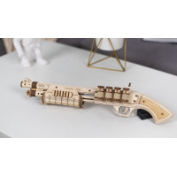 ROBOTIME Roker 3D drevené puzzle Brokovnica Terminator M870 172 dielikov