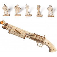 ROBOTIME Roker 3D drevené puzzle Brokovnica Terminator M870 172 dielikov