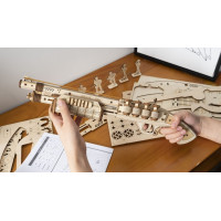 ROBOTIME Roker 3D drevené puzzle Brokovnica Terminator M870 172 dielikov