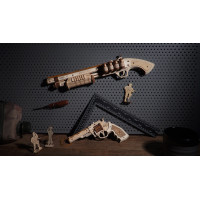 ROBOTIME Roker 3D drevené puzzle Brokovnica Terminator M870 172 dielikov