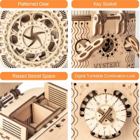 ROBOTIME Roker 3D drevené puzzle Trezor 158 dielikov