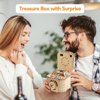 ROBOTIME Roker 3D drevené puzzle Trezor 158 dielikov