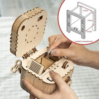 ROBOTIME Roker 3D drevené puzzle Trezor 158 dielikov