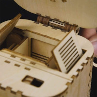 ROBOTIME Roker 3D drevené puzzle Trezor 158 dielikov