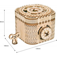 ROBOTIME Roker 3D drevené puzzle Trezor 158 dielikov