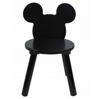 Detský stolček s 2 stoličkami Mickey Mouse - čierny