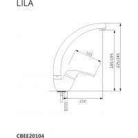 Kuchynská drezová batéria LILA - 24,5 cm - chrómová