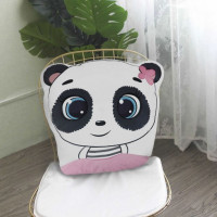 Plyšový vankúš FUNNY Panda - ružový