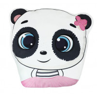 Plyšový vankúš FUNNY Panda - ružový