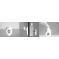 Sprchovací kút Kora s vaničkou z liateho mramoru - 90x80 cm - biely/sklo Grape