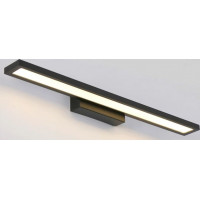 Nástenné LED svietidlo nad zrkadlo FLAT - 40 cm - 7W - čierne