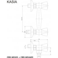 Sprchová nástenná batéria KASIA - chrómová