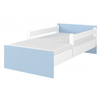 Detská posteľ MAX - 160x80 cm - BEZ MOTÍVU - modrá