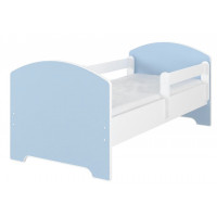 Detská posteľ OSKAR - 160x80 cm - BEZ MOTÍVU - modrá