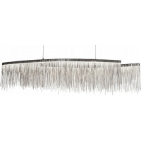 Stropné LED krištáľové svietidlo WATERFALL lines - 38W - chrómové