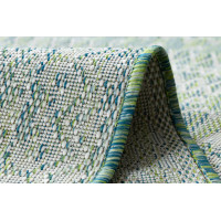 Kusový koberec Sion Sisal Aztec 22184 green/blue/ecru