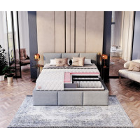 Taštičkový multipocketová matrac IVREA 200x100x22 cm - pamäťová pena / kokos