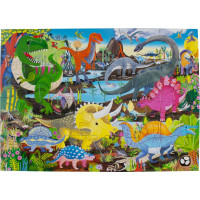 EEBOO Puzzle Dinosaurie krajiny 20 dielikov