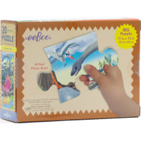 EEBOO Puzzle Dinosaurie krajiny 20 dielikov