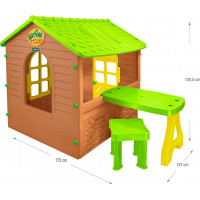 MOCHTOYS Detský záhradný domček s piknikovým stolom a stoličkou