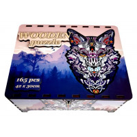 FA LIXEN Drevené puzzle Líška XL 165 dielikov v darčekovej krabičke