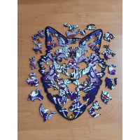 FA LIXEN Drevené puzzle Líška XL 165 dielikov v darčekovej krabičke