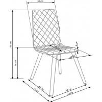Jedálenská stolička BETANIA - šedá