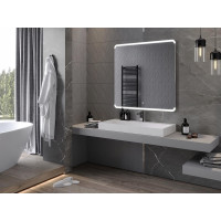 Štvorcové zrkadlo MEXEN NIDA 100x100 cm - s LED podsvietením a vyhrievaním, 9806-100-100-611-00