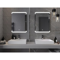Obdĺžnikové zrkadlo MEXEN NIDA 60x80 cm - s LED podsvietením a vyhrievaním, 9806-060-080-611-00