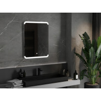 Obdĺžnikové zrkadlo MEXEN NIDA 60x80 cm - s LED podsvietením a vyhrievaním, 9806-060-080-611-00