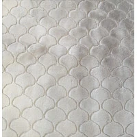 Kusový koberec OSLO TX vzorovaný - svetlo šedý - imitácia králičej kožušiny - 140x180 cm