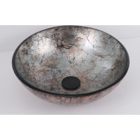 Sklenené umývadlo na dosku UTRECHT 42×13 cm