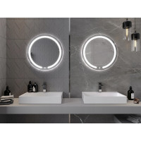 Okrúhle zrkadlo MEXEN ROSE 60 cm - s LED podsvietením a vyhrievaním, 9810-060-060-611-00