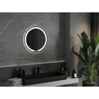 Okrúhle zrkadlo MEXEN ROSE 60 cm - s LED podsvietením a vyhrievaním, 9810-060-060-611-00