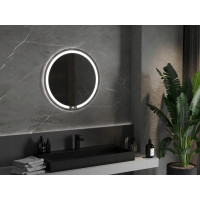 Okrúhle zrkadlo MEXEN ROSE 70 cm - s LED podsvietením a vyhrievaním, 9810-070-070-611-00